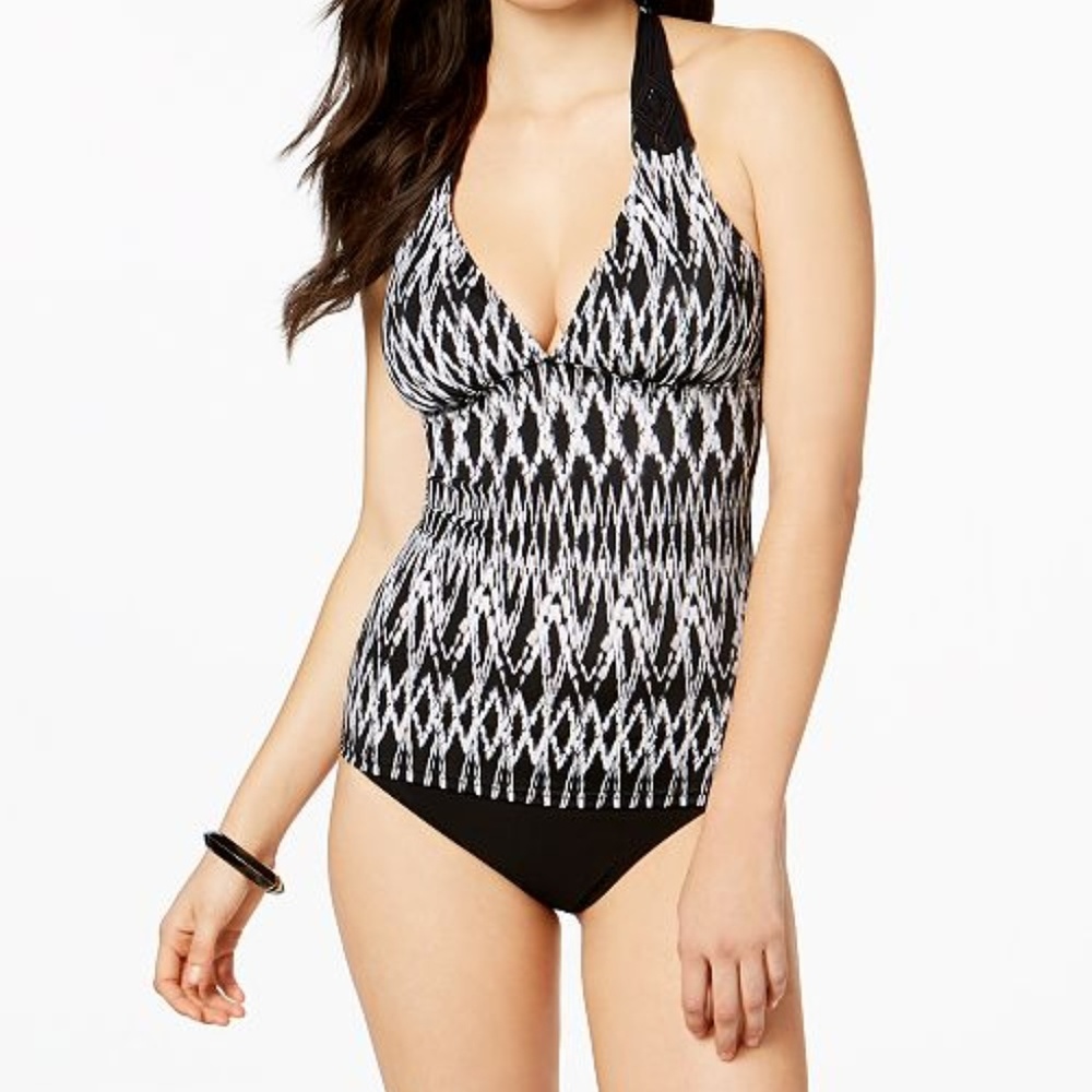 Profile by Gottex Halter V-Neck Tankini Top
